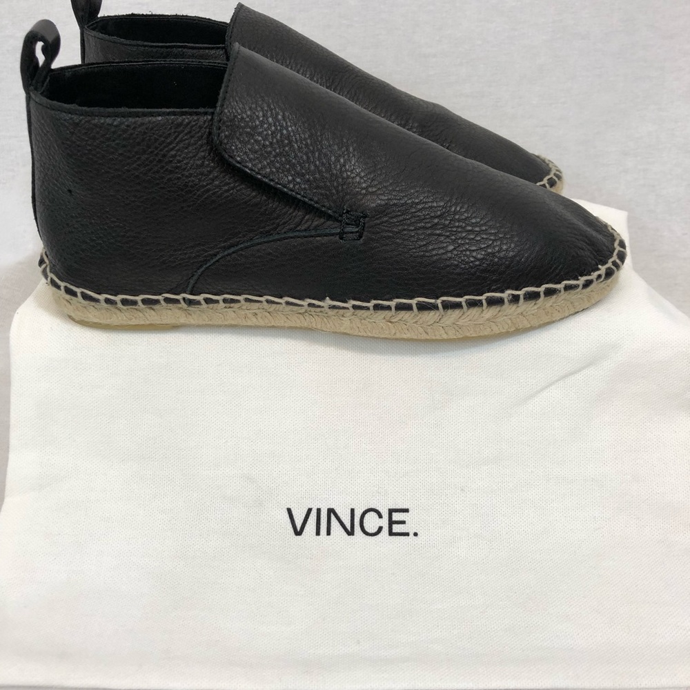 Vince. Ronan Soft Leather Espadrilles View 3